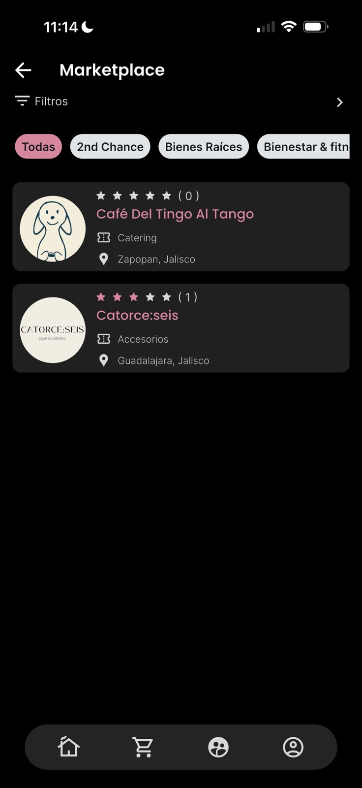 Marketplace de la app