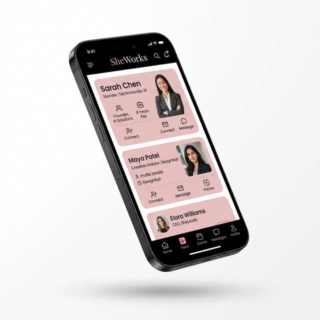 Sheworks App — Plataforma para emprendedoras
